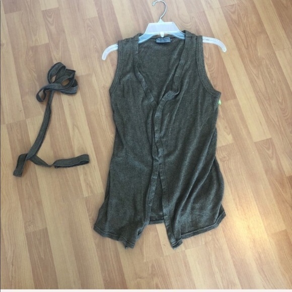 Michael Stars Wrap BrownTie Tunic - Picture 9 of 16